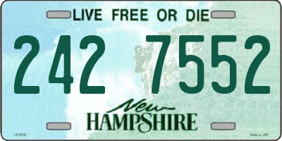 NH license plate 2427552