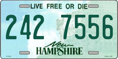 NH license plate 2427556