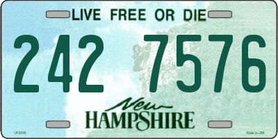 NH license plate 2427576