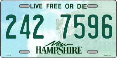 NH license plate 2427596