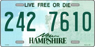NH license plate 2427610