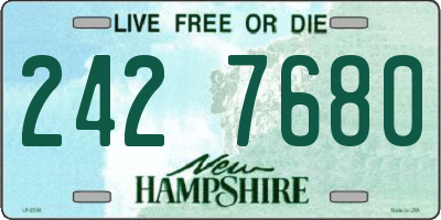 NH license plate 2427680