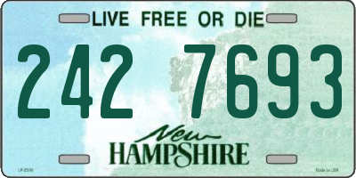 NH license plate 2427693