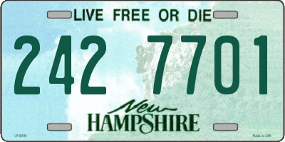 NH license plate 2427701