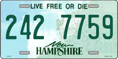 NH license plate 2427759