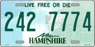 NH license plate 2427774