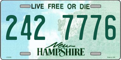 NH license plate 2427776