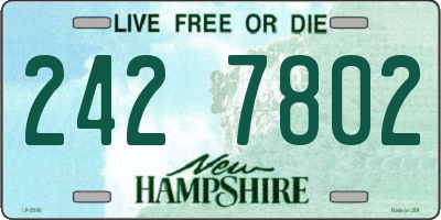 NH license plate 2427802