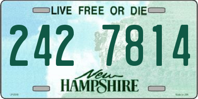 NH license plate 2427814