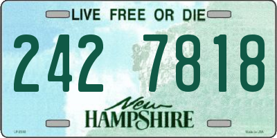 NH license plate 2427818