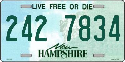 NH license plate 2427834