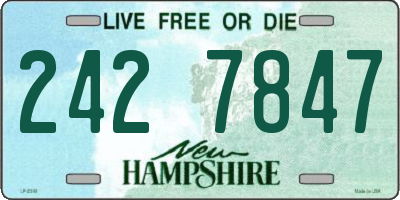 NH license plate 2427847