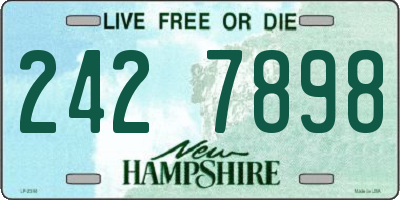 NH license plate 2427898