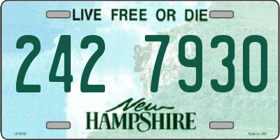 NH license plate 2427930