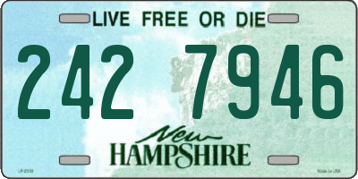 NH license plate 2427946