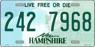 NH license plate 2427968