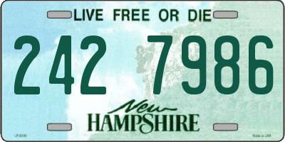 NH license plate 2427986