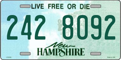 NH license plate 2428092