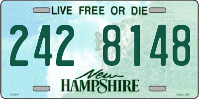 NH license plate 2428148