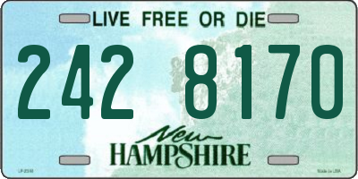 NH license plate 2428170