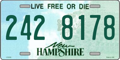 NH license plate 2428178