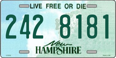 NH license plate 2428181