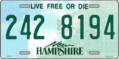 NH license plate 2428194