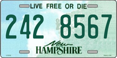 NH license plate 2428567