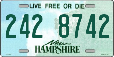 NH license plate 2428742
