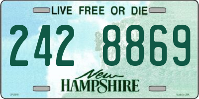 NH license plate 2428869