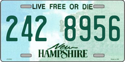 NH license plate 2428956