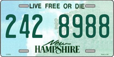 NH license plate 2428988