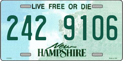 NH license plate 2429106