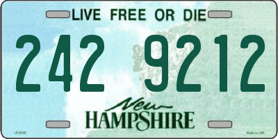 NH license plate 2429212