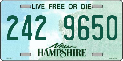 NH license plate 2429650