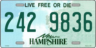 NH license plate 2429836