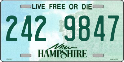 NH license plate 2429847