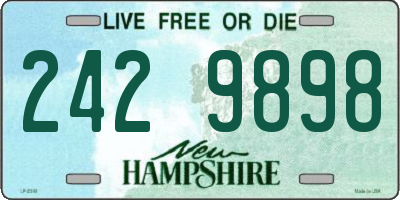 NH license plate 2429898