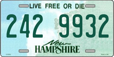 NH license plate 2429932