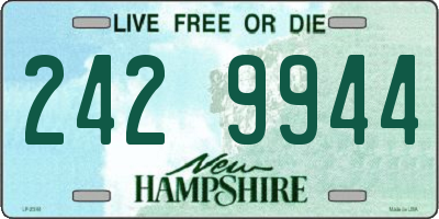 NH license plate 2429944