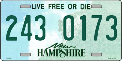 NH license plate 2430173
