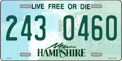 NH license plate 2430460