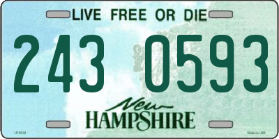NH license plate 2430593