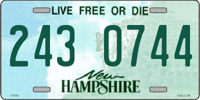 NH license plate 2430744
