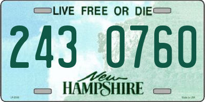 NH license plate 2430760