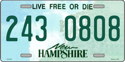 NH license plate 2430808