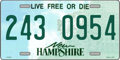 NH license plate 2430954