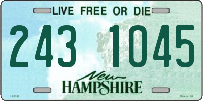 NH license plate 2431045