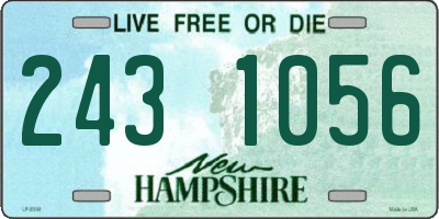NH license plate 2431056