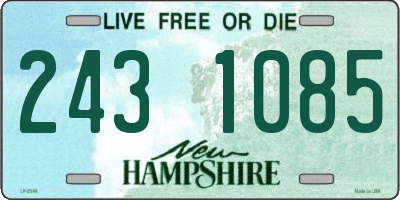 NH license plate 2431085